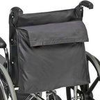 Wheelchair Storage Bag for Elderly & Disabled – Fits Wheelchairs and Transport Chairs, FSA/HSA Eligible, Easy Strap-On Installation, Black