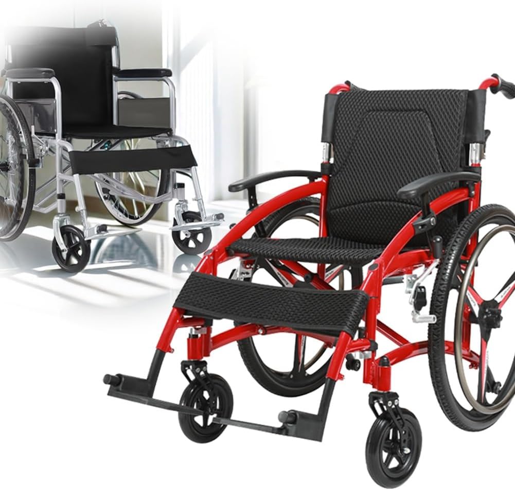 Wheelchair Front Wheel Replacement – 5 Inch Solid PU Wheels (Pair), 5x1.25 for Manual Chairs