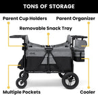 Jeep Wrangler 4-in-1 Wagon Stroller – Luxury Quad by Delta Children