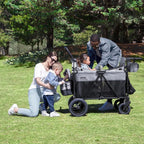 Jeep Wrangler 4-in-1 Wagon Stroller – Luxury Quad by Delta Children