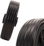 Wheelchair Front Wheel Replacement – 5 Inch Solid PU Wheels (Pair), 5x1.25 for Manual Chairs
