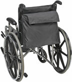 Wheelchair Storage Bag for Elderly & Disabled – Fits Wheelchairs and Transport Chairs, FSA/HSA Eligible, Easy Strap-On Installation, Black
