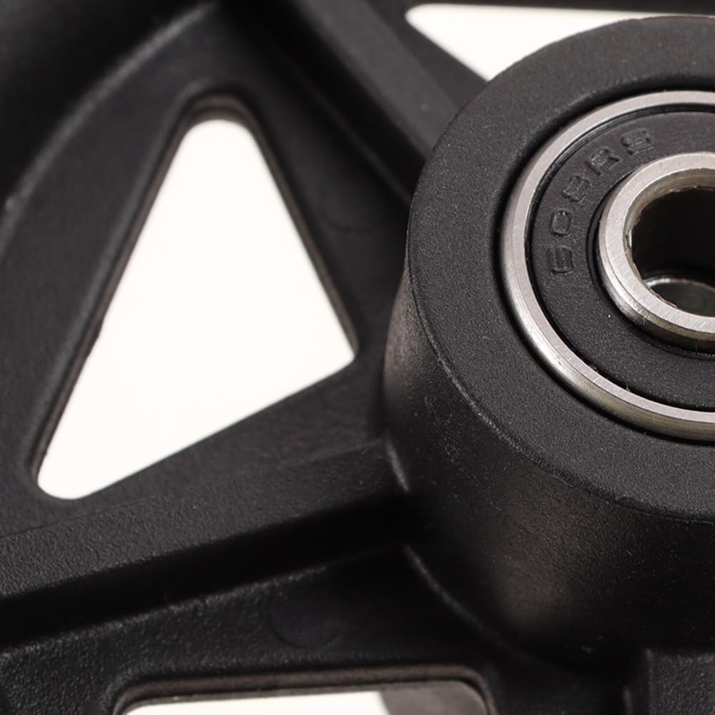 Wheelchair Front Wheel Replacement – 5 Inch Solid PU Wheels (Pair), 5x1.25 for Manual Chairs