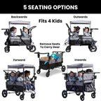 Jeep Wrangler 4-in-1 Wagon Stroller – Luxury Quad by Delta Children