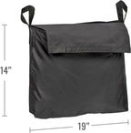 Wheelchair Storage Bag for Elderly & Disabled – Fits Wheelchairs and Transport Chairs, FSA/HSA Eligible, Easy Strap-On Installation, Black