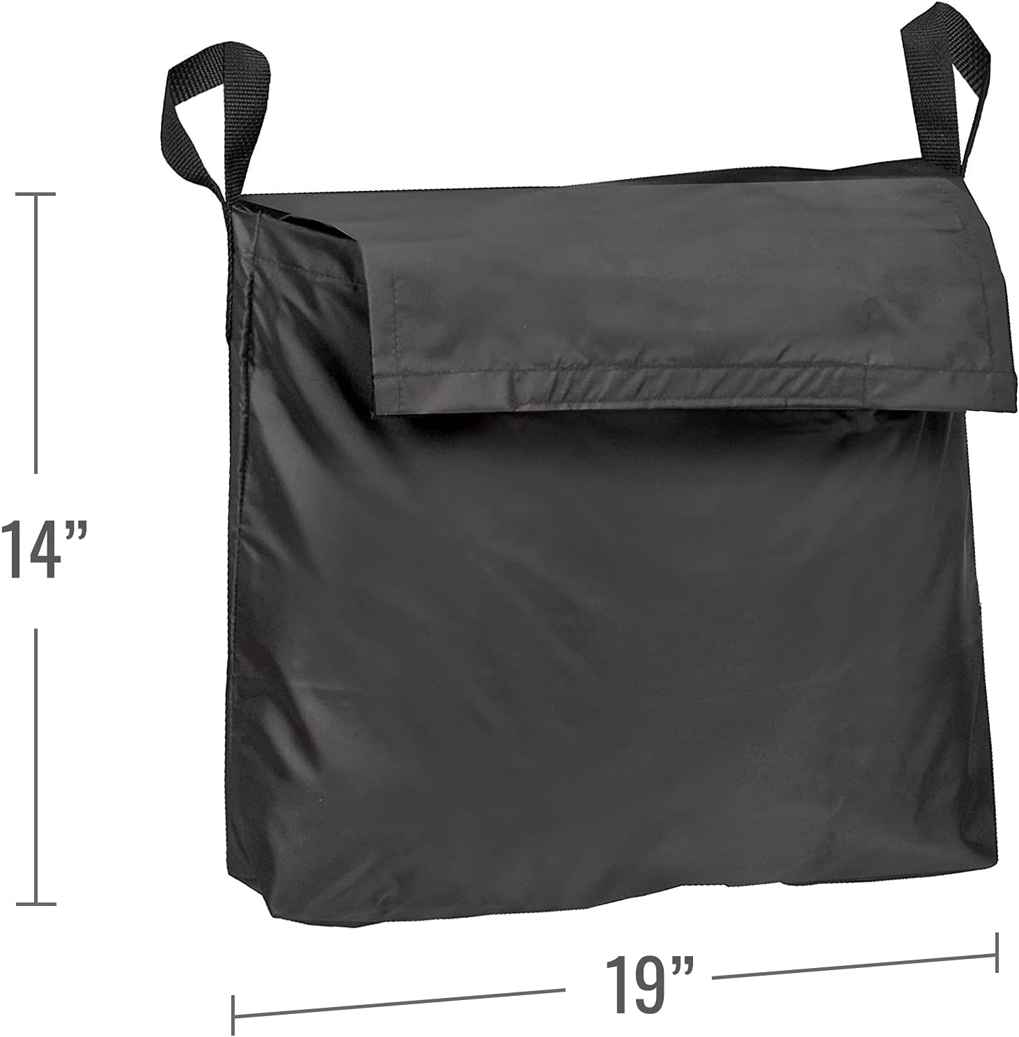 Wheelchair Storage Bag for Elderly & Disabled – Fits Wheelchairs and Transport Chairs, FSA/HSA Eligible, Easy Strap-On Installation, Black