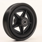 Wheelchair Front Wheel Replacement – 5 Inch Solid PU Wheels (Pair), 5x1.25 for Manual Chairs
