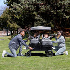 Jeep Wrangler 4-in-1 Wagon Stroller – Luxury Quad by Delta Children